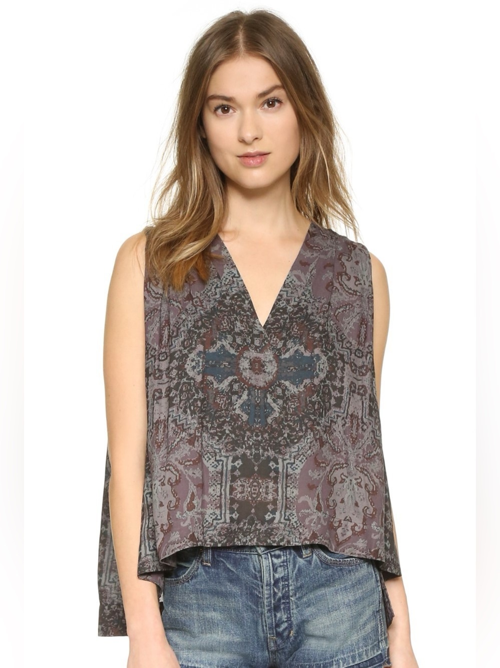 Free People Sleeveless Swing Top Size XS
